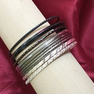 Set of 11 Bangle Bracelets